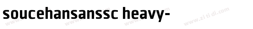 soucehansanssc heavy字体转换